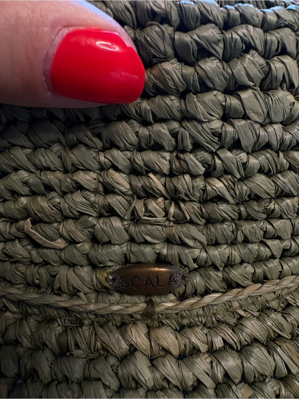Scala Crocheted Raffia Hat with Drawstring - Picture 7 of 7